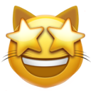 Star Struck Cat — cat emoji for Slack & Discord