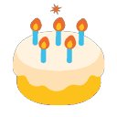 Blob Birthdaycake — cake emoji for Slack & Discord