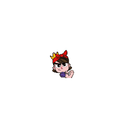 Royale Princess Tough — cartoon emoji for Slack & Discord (Discord)