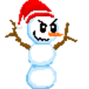 Evil Snowman — cartoon emoji for Slack & Discord