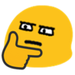 Blob Thinking Glare — thinking emoji for Slack & Discord (Discord)