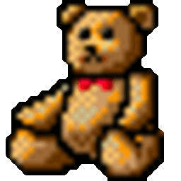 Teddybear Wave — cartoon emoji for Slack & Discord (Discord)