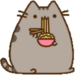 Pusheen Ramen — cartoon emoji for Slack & Discord (Discord)