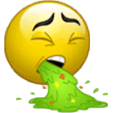 Barfing — cartoon emoji for Slack & Discord