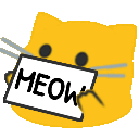 Meow Sign — cat emoji for Slack & Discord