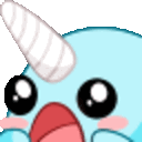Narwhal Shocked — narwhal emoji for Slack & Discord