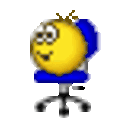 Spinning Chair Boy — cartoon emoji for Slack & Discord