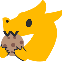 Dragon Cookie — cartoon emoji for Slack & Discord