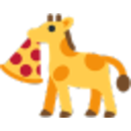 Giraffe Pizza — cartoon emoji for Slack & Discord (Discord)