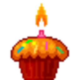Cupcake Candle 2 — cupcake emoji for Slack & Discord (Discord)