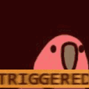 Triggered Parrot — cartoon emoji for Slack & Discord