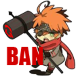 Ban Hammer 2 — cartoon emoji for Slack & Discord (Discord)