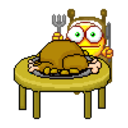 Thanksgiving Turkey — cartoon emoji for Slack & Discord