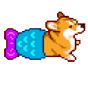 Mermaid Dog — cute emoji for Slack & Discord