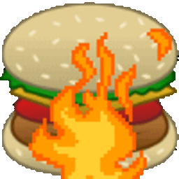 Burger Burn — food emoji for Slack & Discord (Discord)