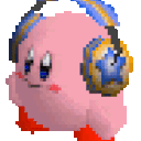 Kirby Vibing — cartoon emoji for Slack & Discord