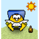 Relax Sun — character emoji for Slack & Discord