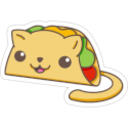 Tacocat 3 — cartoon emoji for Slack & Discord