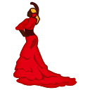 Flamenco Dancer — cartoon emoji for Slack & Discord