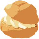 Creampuff — dessert emoji for Slack & Discord