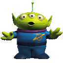 Toystory Alien — cartoon emoji for Slack & Discord