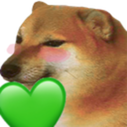 Cheems Greenheart — dog emoji for Slack & Discord (Discord)