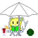 Yellowkao Vacation — cartoon emoji for Slack & Discord