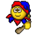 Jester Bat — cartoon emoji for Slack & Discord