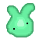 Green Rabbit — cartoon emoji for Slack & Discord