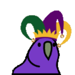 Mardigras Parrot — cartoon emoji for Slack & Discord (Discord)