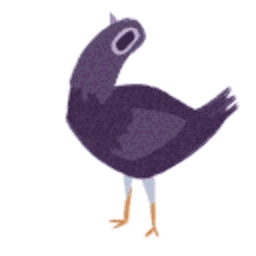 Party Trash Dove — bird emoji for Slack & Discord (Discord)