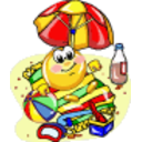 Beach 5 — cartoon emoji for Slack & Discord