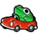 Froggy Car — cartoon emoji for Slack & Discord