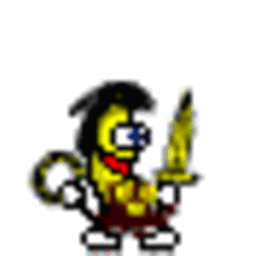 Bananadance Warrior — cartoon emoji for Slack & Discord (Discord)