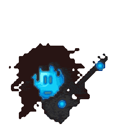 Rocker Guitar — cartoon emoji for Slack & Discord (Discord)