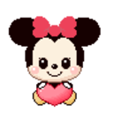 Baby Minniemouse — cartoon emoji for Slack & Discord