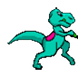 Dino Walking — cartoon emoji for Slack & Discord (Discord)