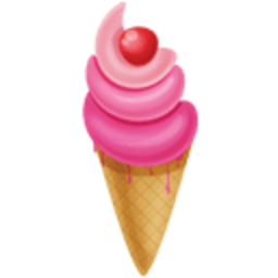 Pink Icecream — dessert emoji for Slack & Discord (Discord)