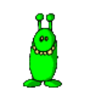 Alien — cartoon emoji for Slack & Discord