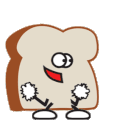 Dancing Bread — cartoon emoji for Slack & Discord