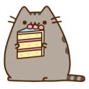 Pusheen Cake Cat — cartoon emoji for Slack & Discord