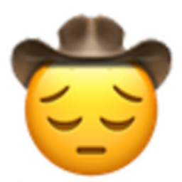 Pensive Cowboy — emoji emoji for Slack & Discord (Discord)