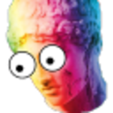 Surprised Statue — cartoon emoji for Slack & Discord