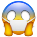 Scream With Mask — emotion emoji for Slack & Discord