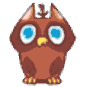 Owl Laugh — cartoon emoji for Slack & Discord