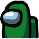 Among Us Green — cartoon emoji for Slack & Discord