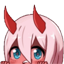 Anime Girl Pink Horns — anime emoji for Slack & Discord (Discord)