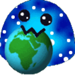 Galaxy Blob Earthnom — cartoon emoji for Slack & Discord (Discord)