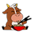 Ox Famished — cartoon emoji for Slack & Discord