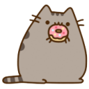 Pusheen Donut Cat — cute emoji for Slack & Discord